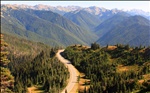 Road leading up to Hurricane Ridge in the Olympic National Park
